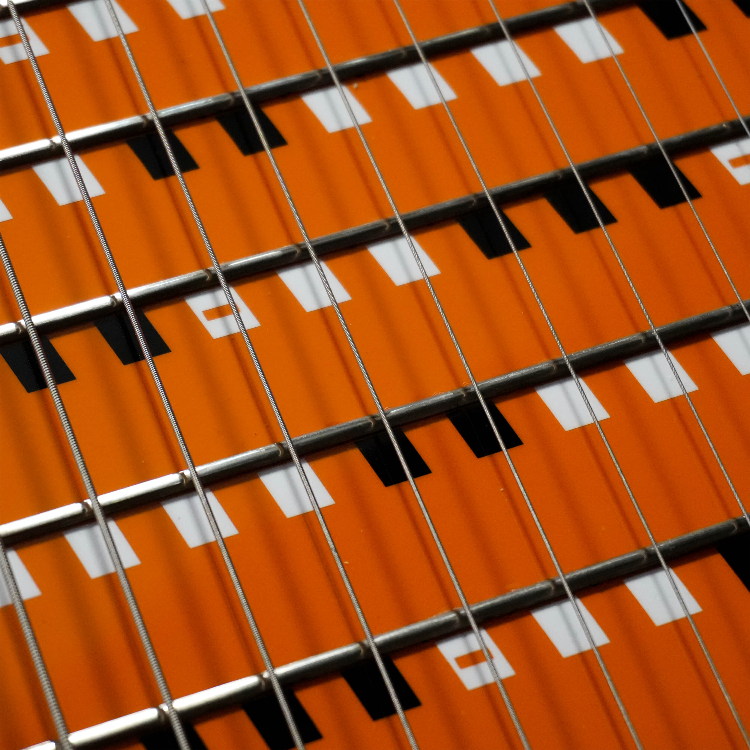 RECONDITIONED Signal Orange Bamboo Harpejji K24