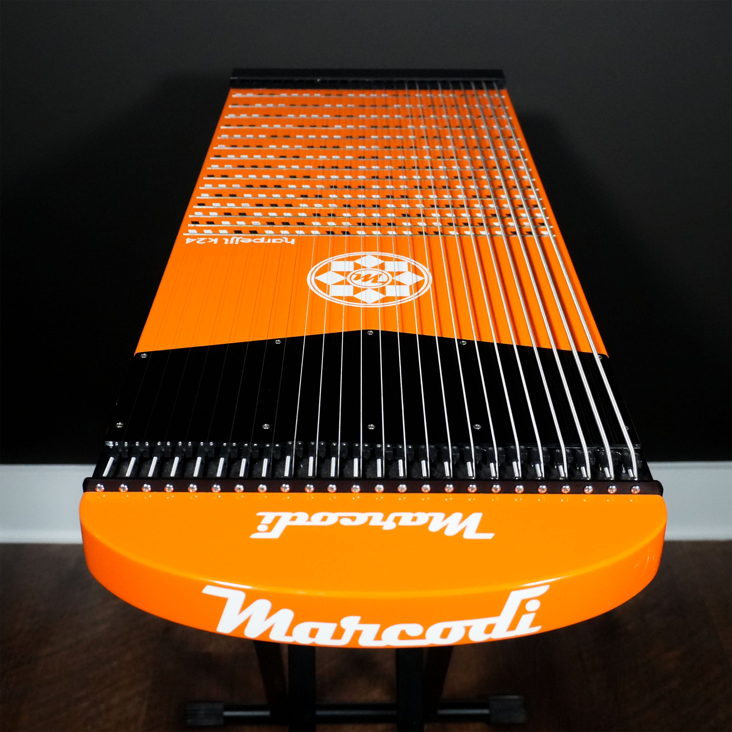 RECONDITIONED Signal Orange Bamboo Harpejji K24