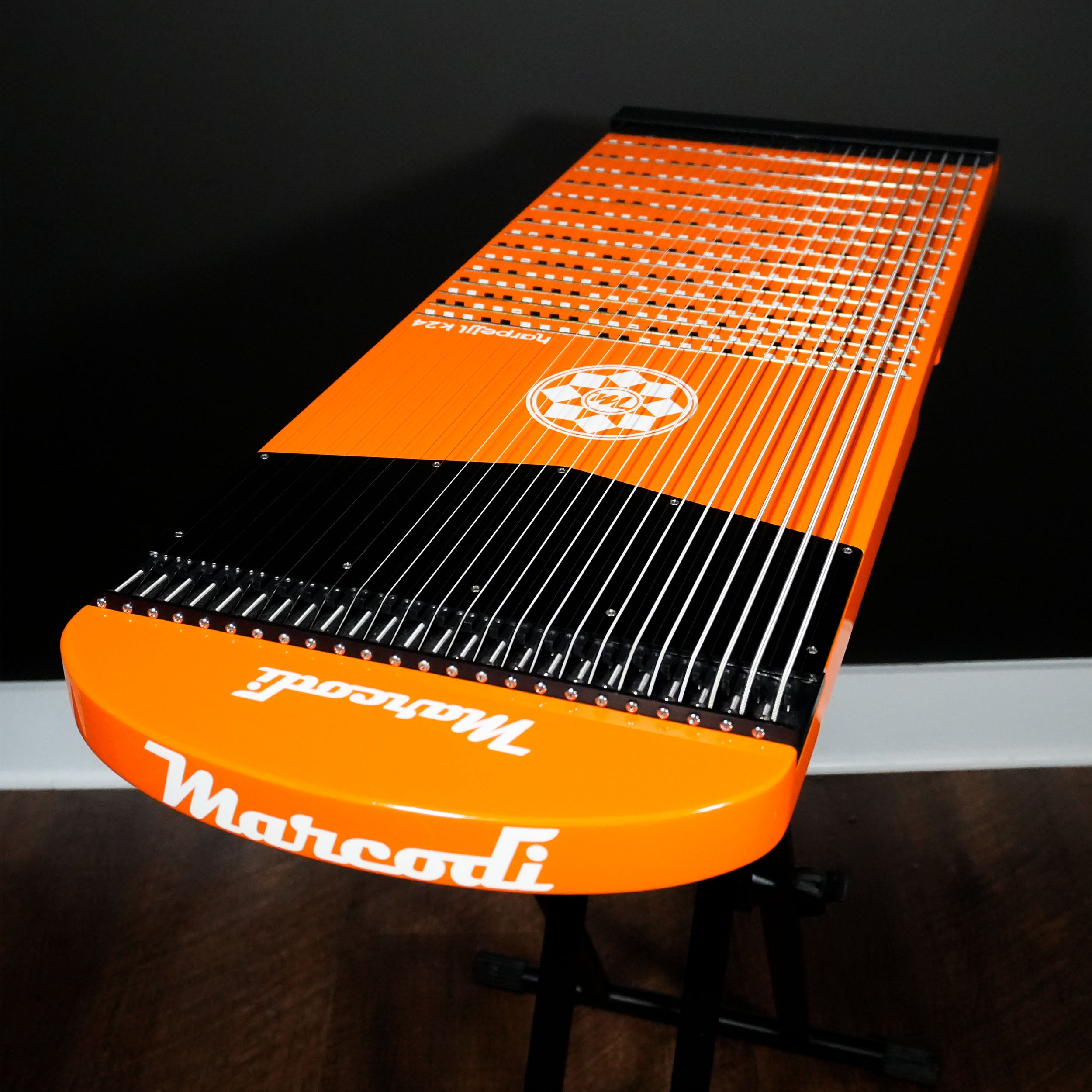 RECONDITIONED Signal Orange Bamboo Harpejji K24
