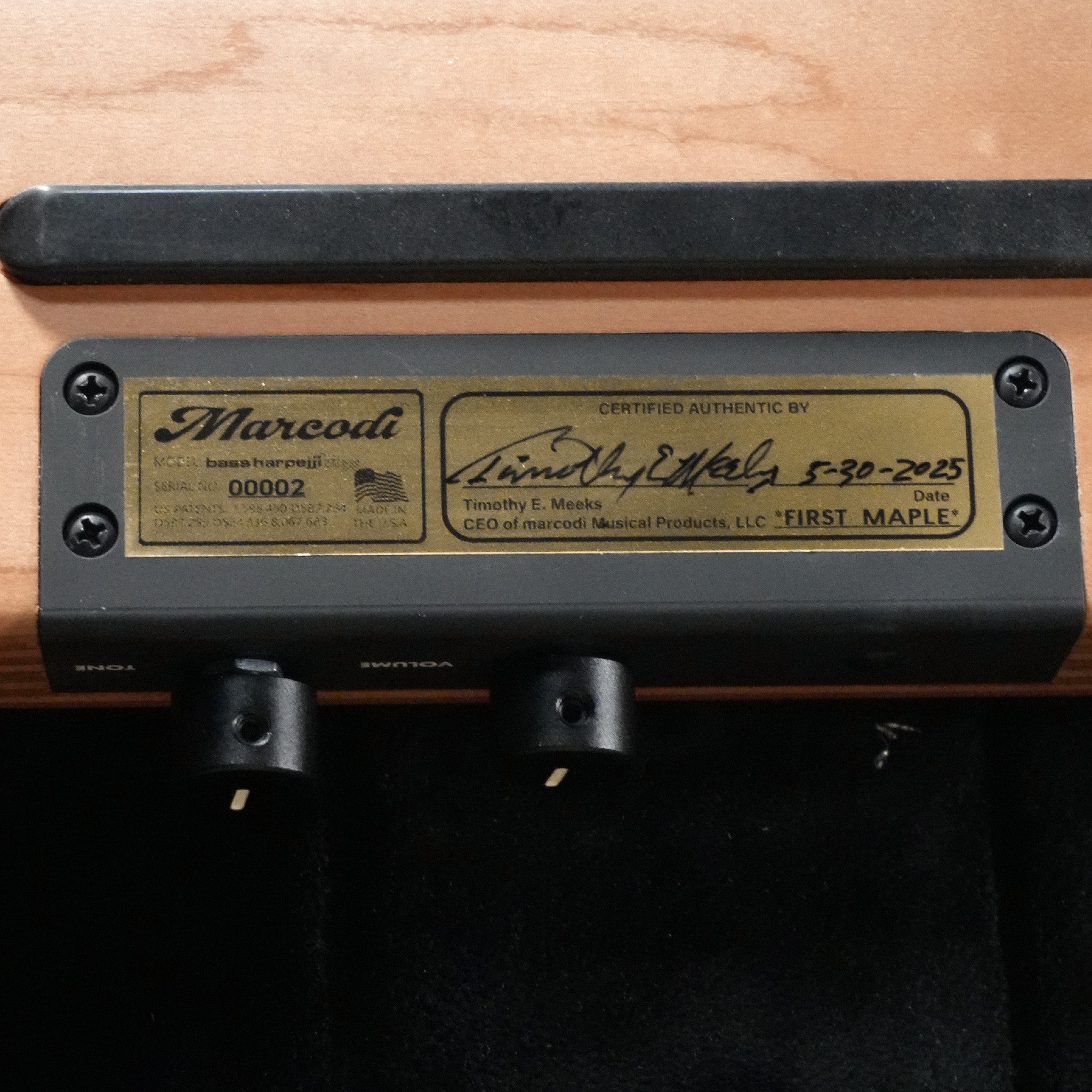 NEW "First Maple" Bass Harpejji MSF