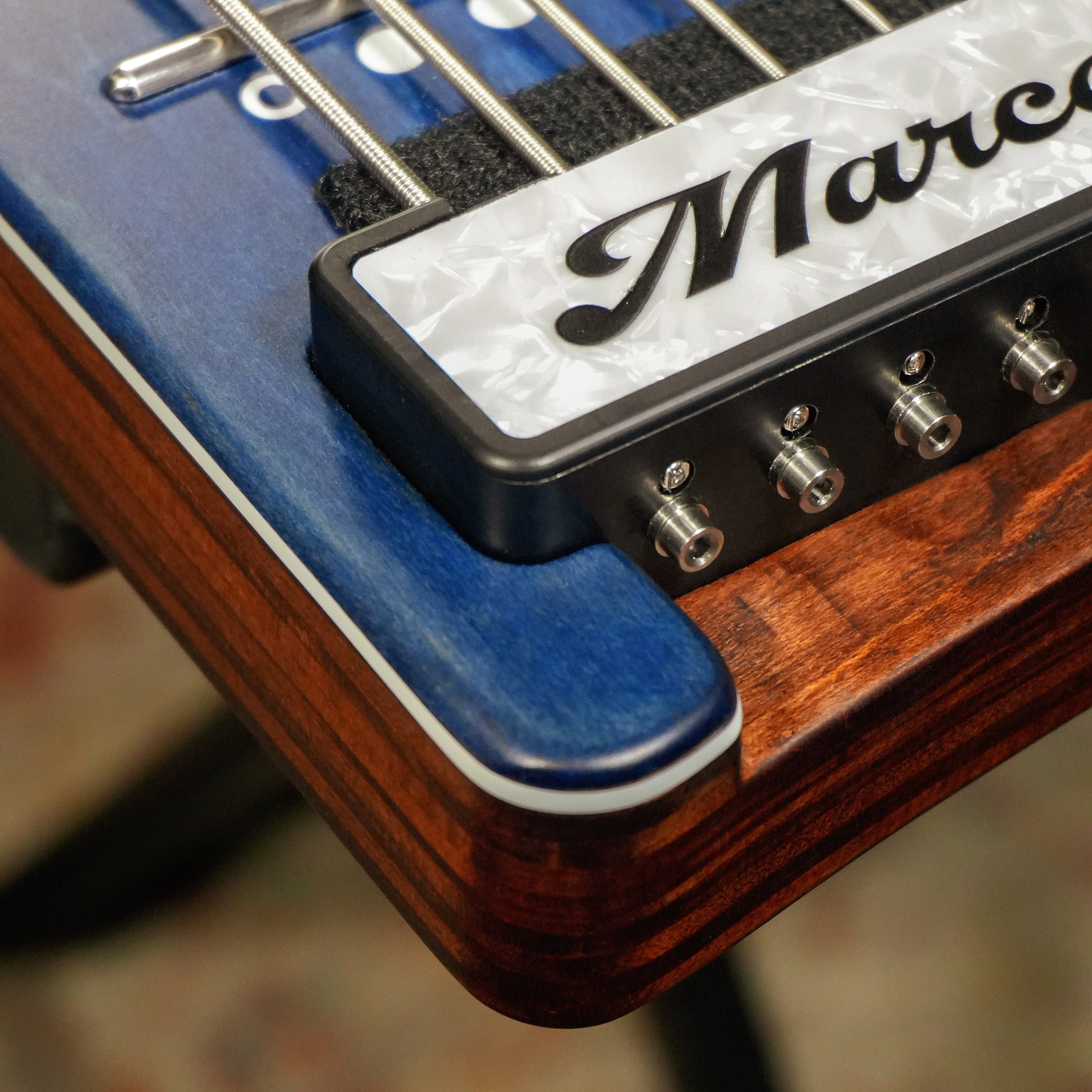 NEW Cobalt Blue Premium Maple Harpejji M5