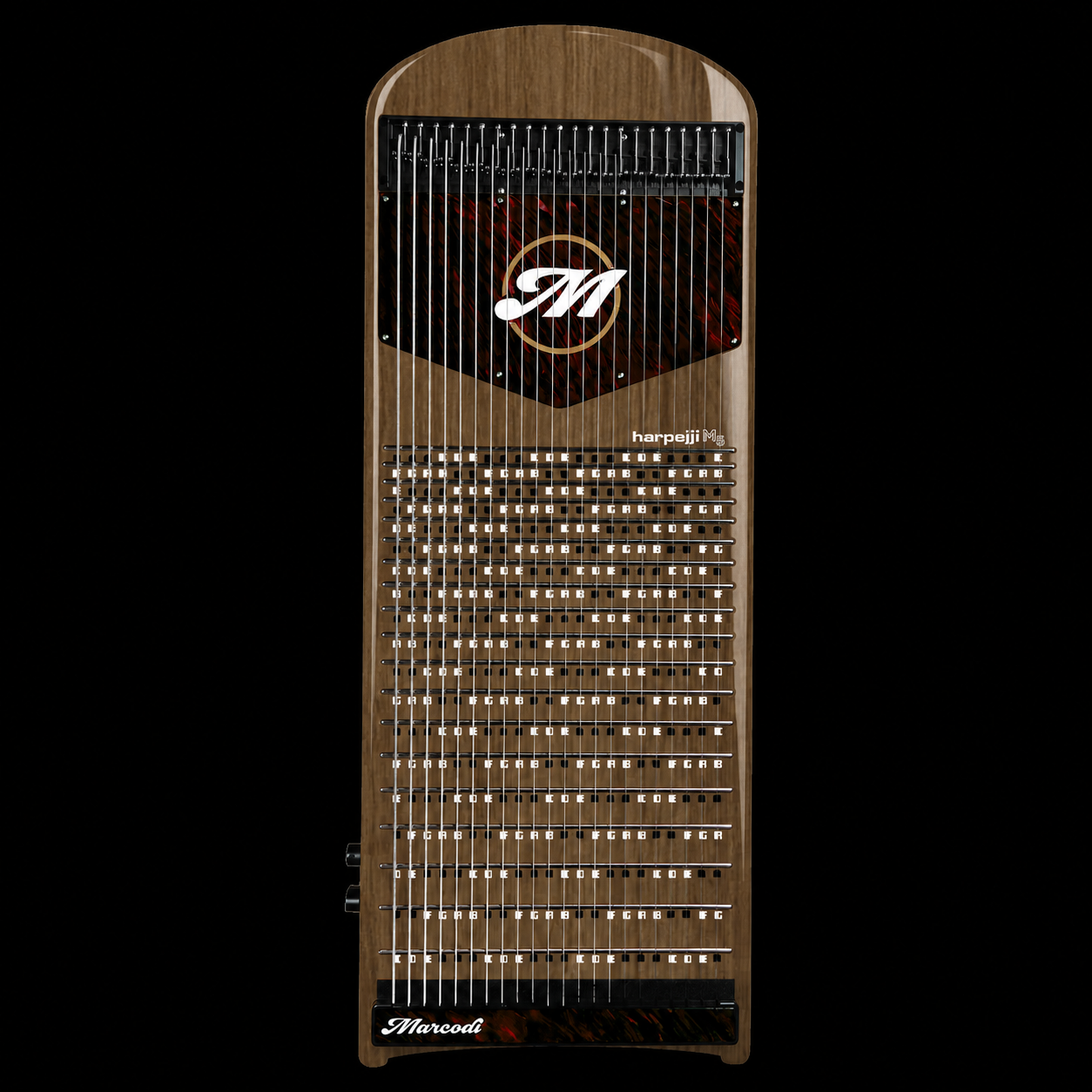 Walnut Top Harpejji M5 Custom - Highgloss -